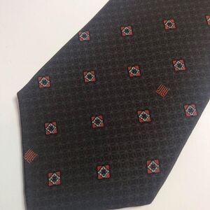 1279 Lanvin Silk Tie  Geometric Men Necktie France BROWN orange